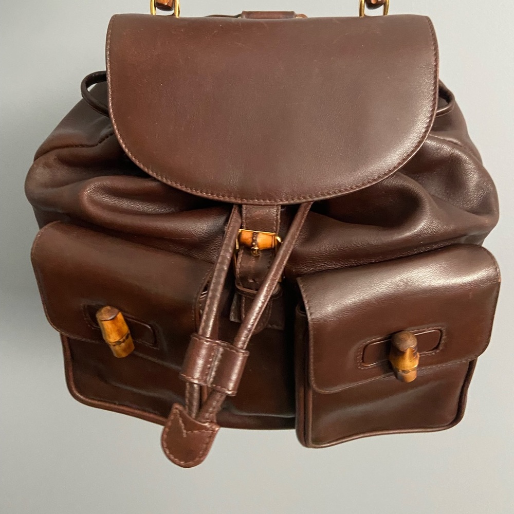 Vintage Gucci Bamboo Backpack